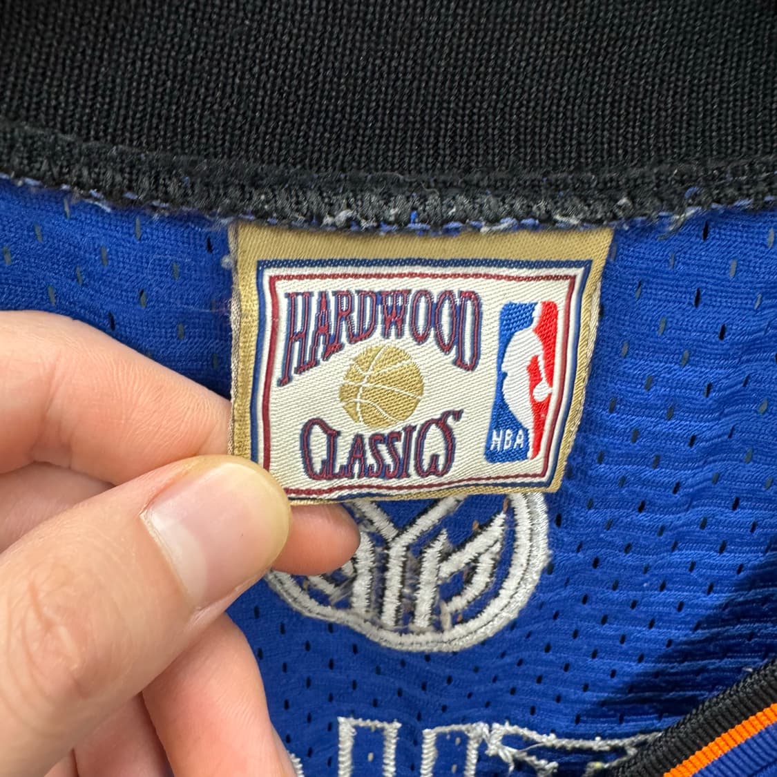 미첼앤네스 X NBA 뉴욕 닉스 하드우드 저지 블루 상품이미지8