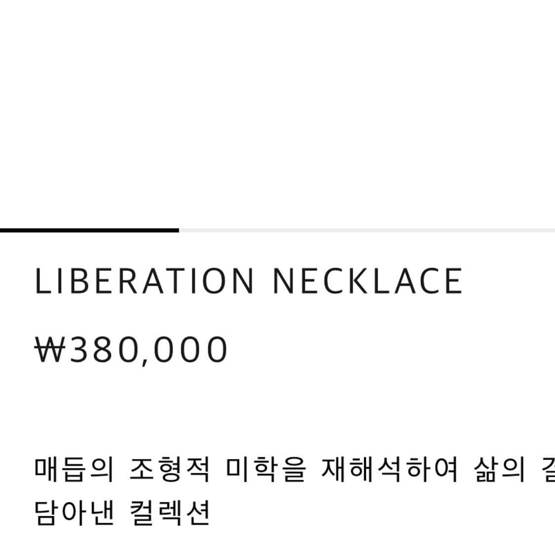 콜드플레임 리버레이션 목걸이 새제품 상품이미지6