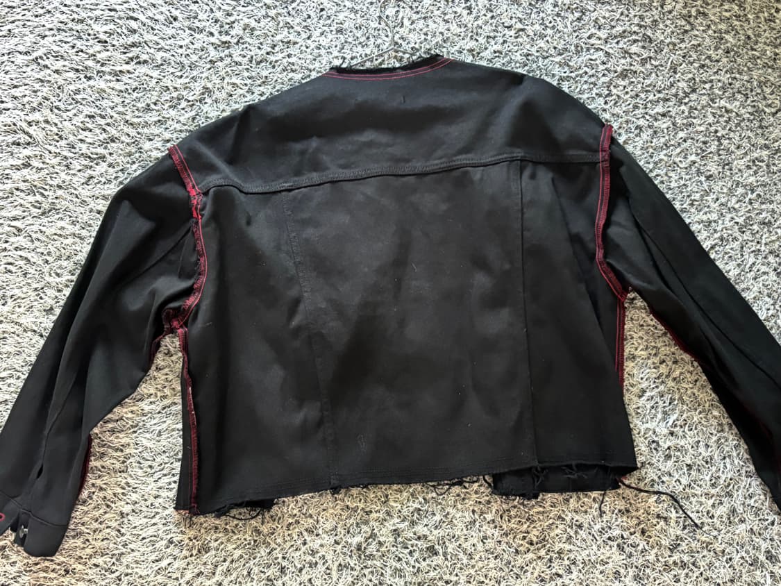 커팅 스티치 데님 자켓 상품이미지4