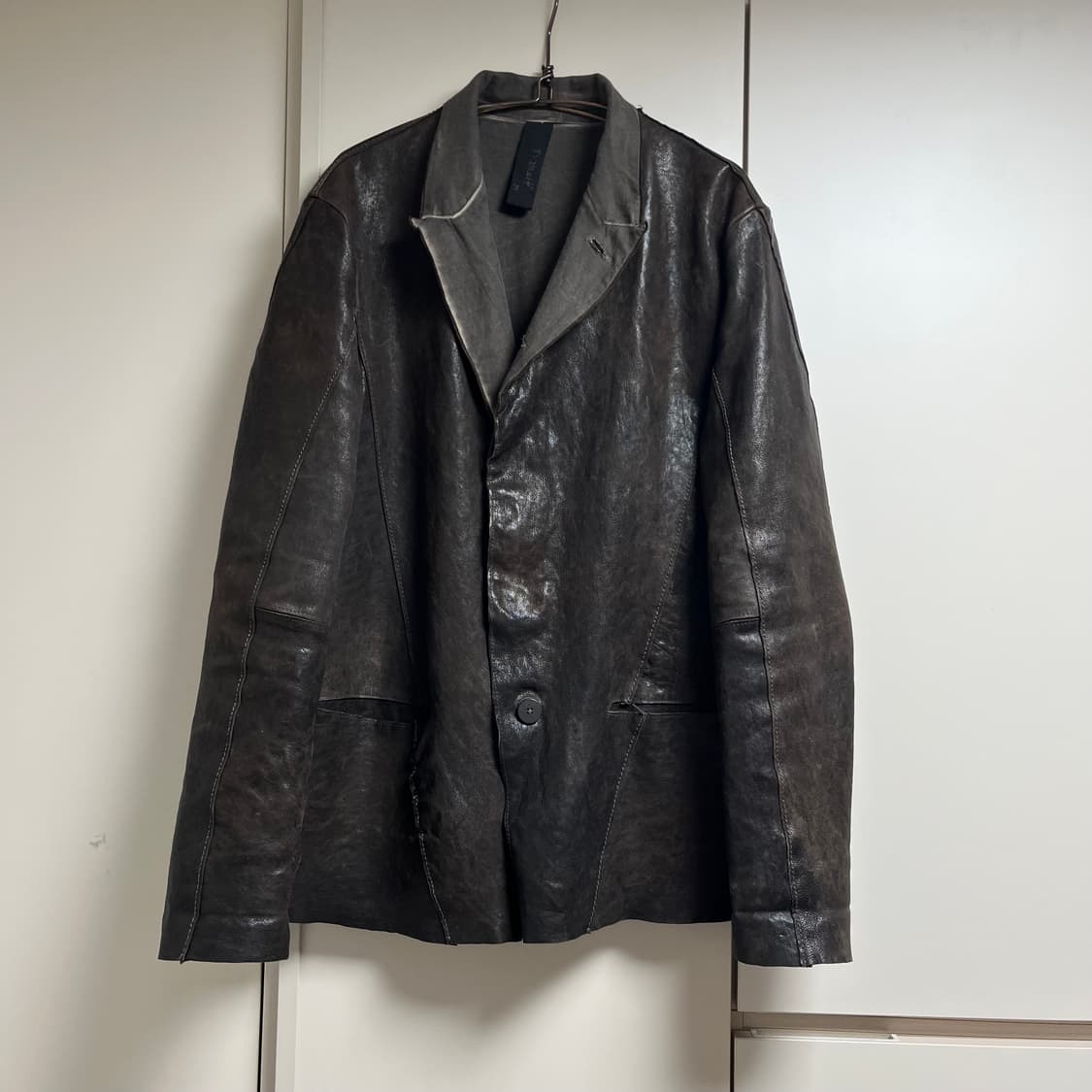 19aw 트랜짓 하이넥 램스킨 자켓 상품이미지2