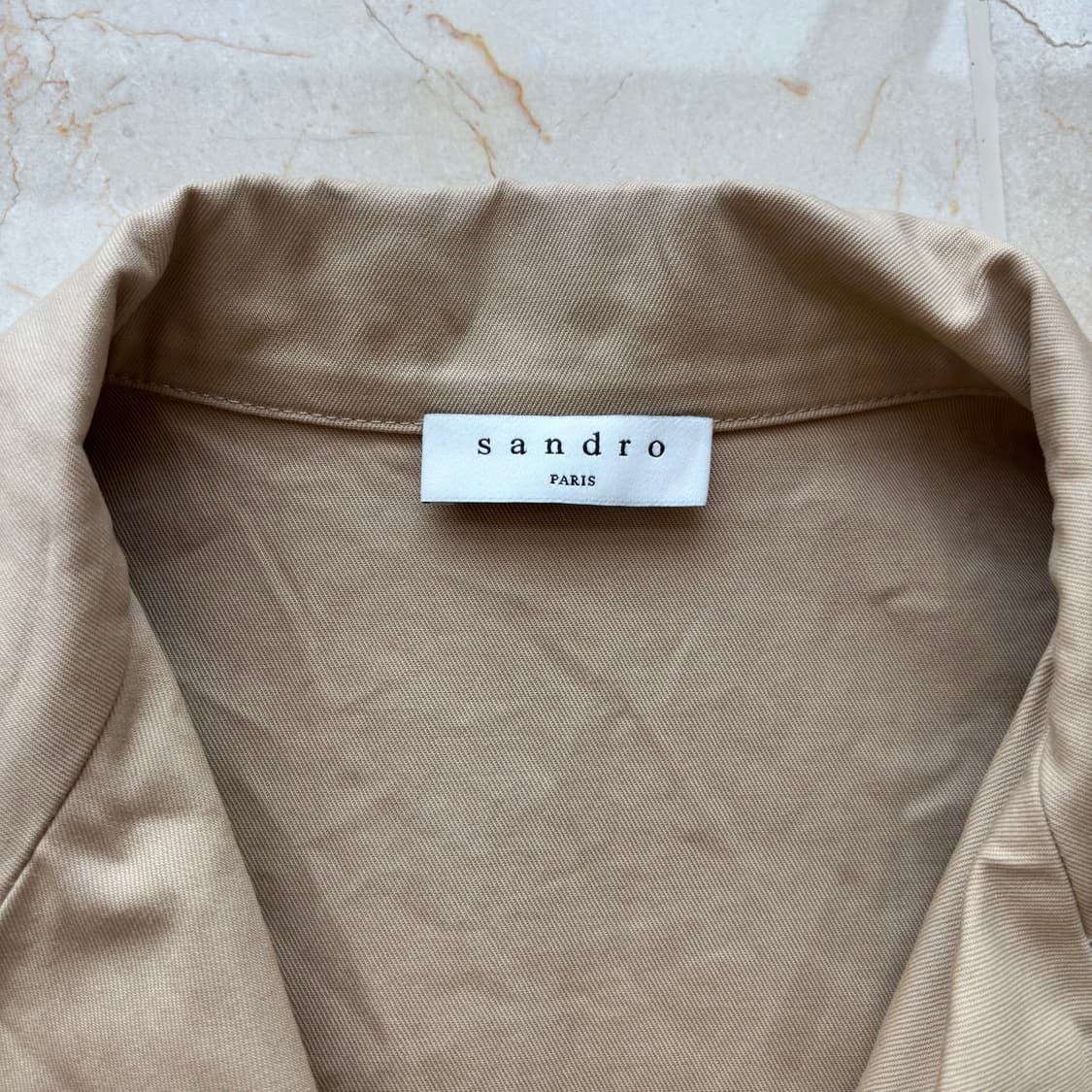 Sandro 산드로 진주 장식 셔츠 자켓 40 상품이미지2