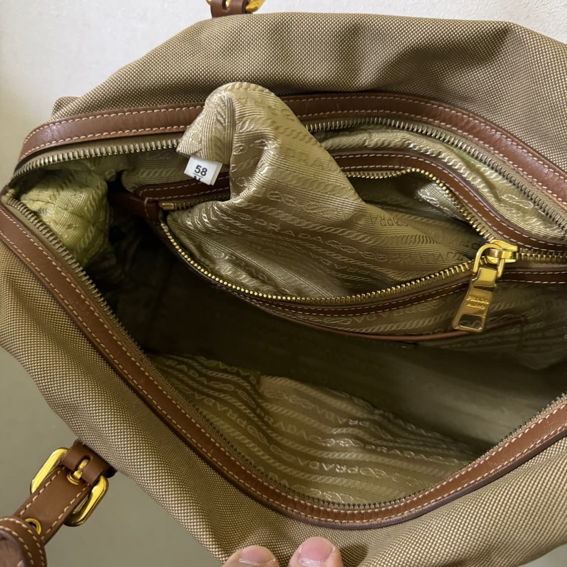 프라다 황실로고 패브릭 숄더&토트백 상품이미지8