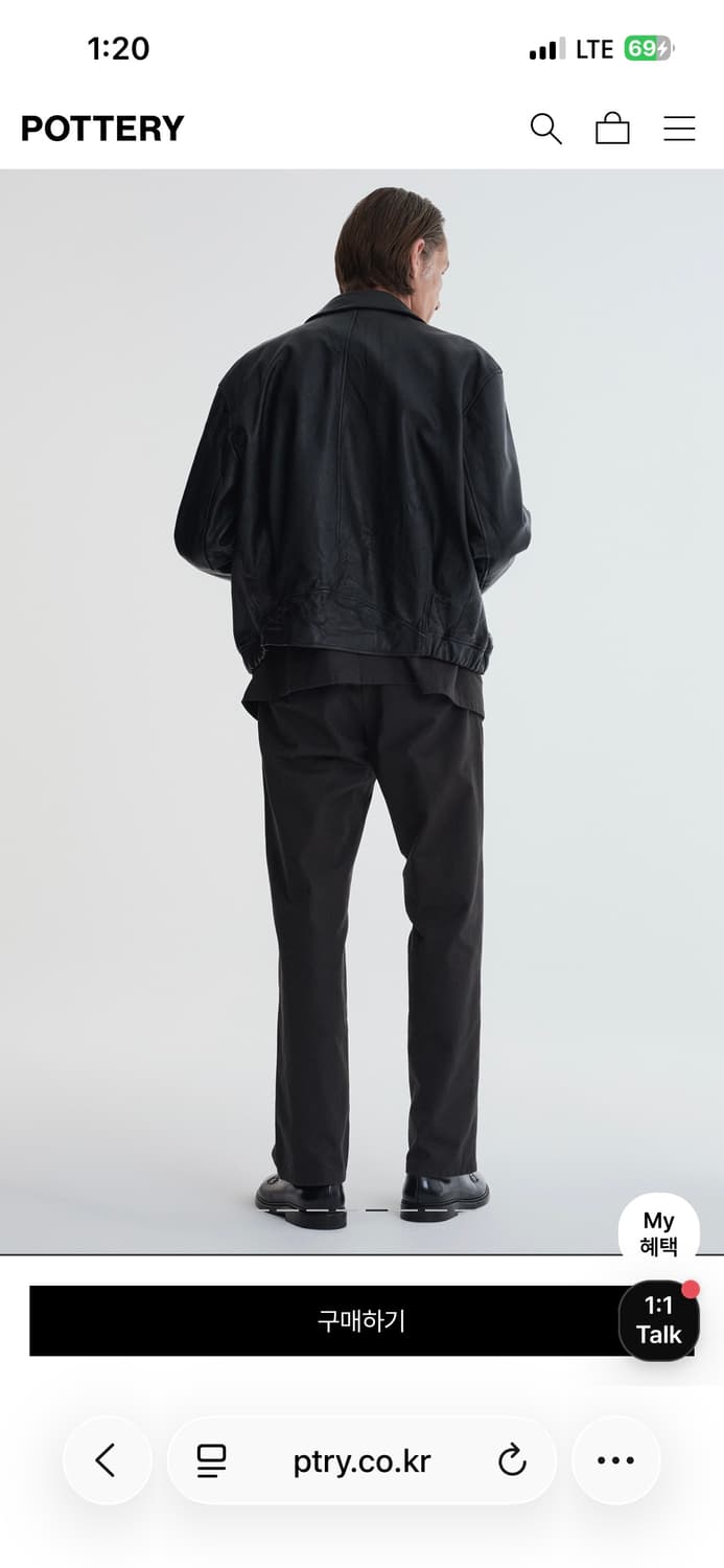 포터리 고트 레더자켓 (블랙) 상품이미지5