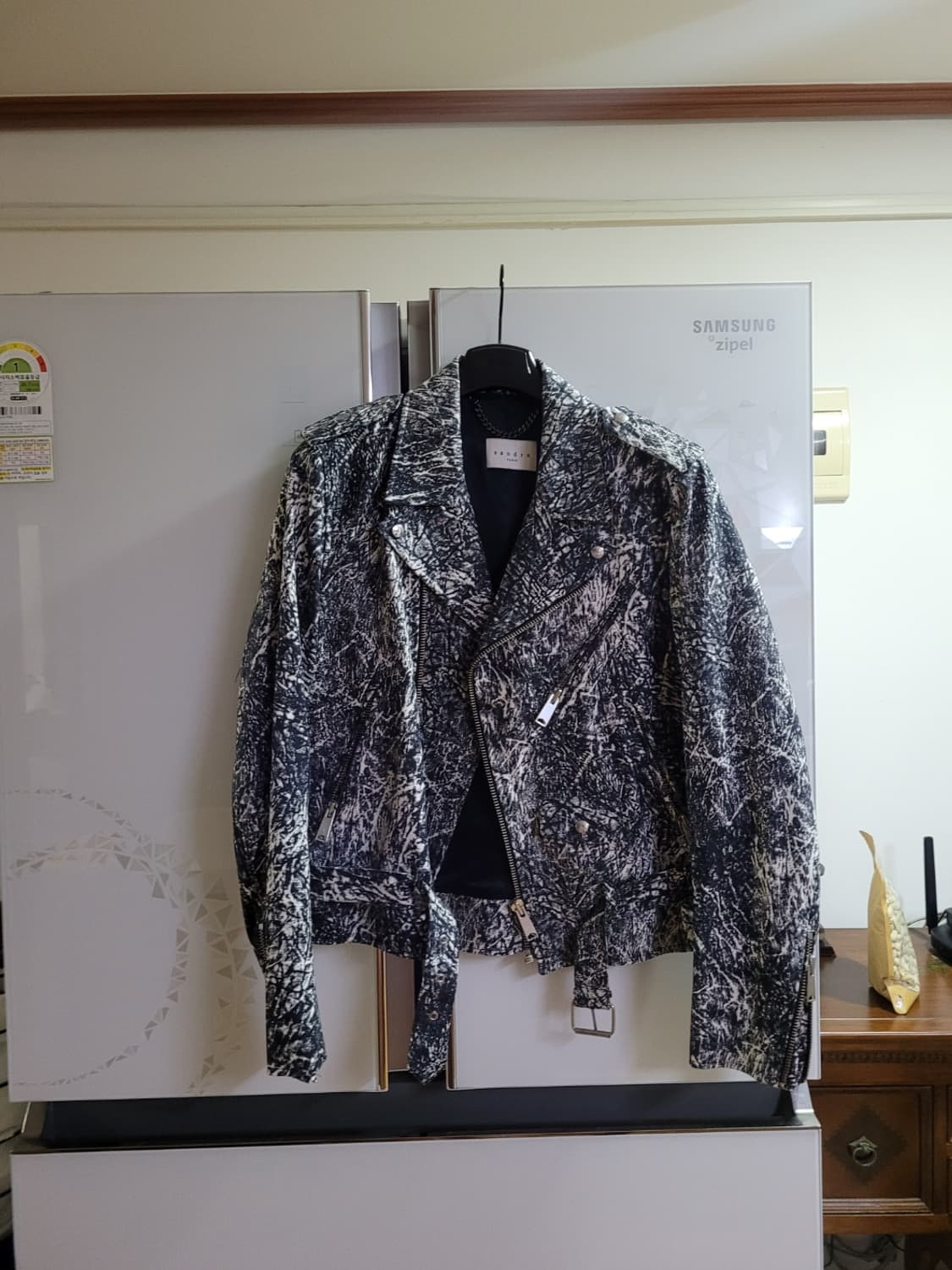 산드로옴므 라이더 자켓 정품 거의새거 상품이미지1