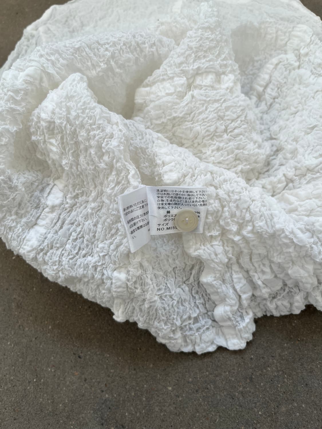 Issey Miyake me 컬리플라워 화이트 자켓 상품이미지7