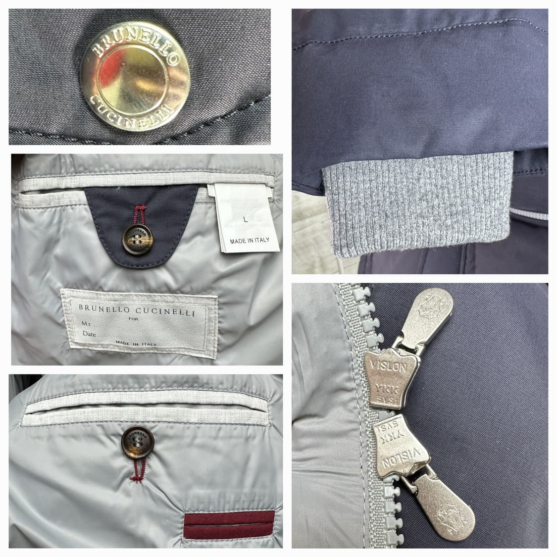 [택포함 완전 새제품] 브루넬로 쿠치넬리 구스다운 패딩 L(110) 상품이미지8