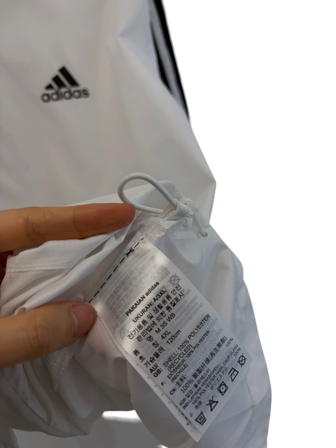 아디다스 바람막이 화이트 (XXXXL) 상품이미지7