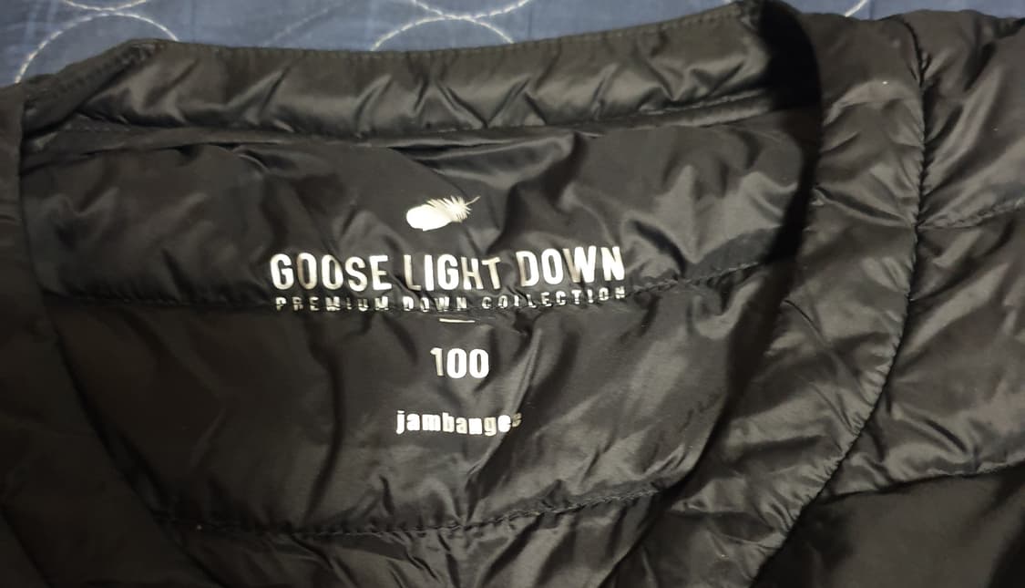 구스다운 경량 조끼패딩 블랙 (100)  2개 상품이미지2