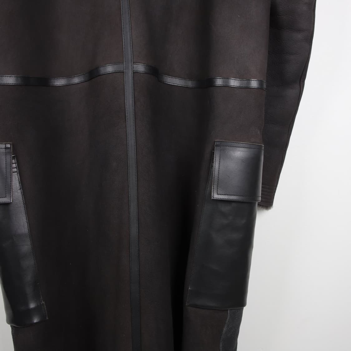 48 / Rick owens 릭오웬스 런웨이 마스토돈 롱 레더 무스탕 상품이미지7