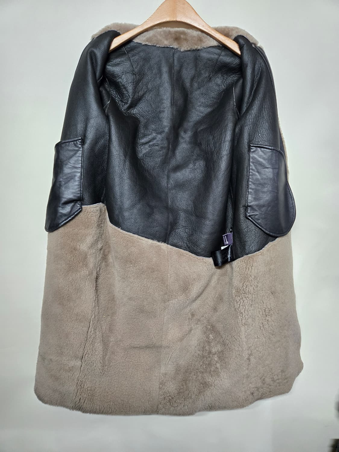 PURPLE QUALITY 코펜하겐 양모 무스탕 코트 M 상품이미지3