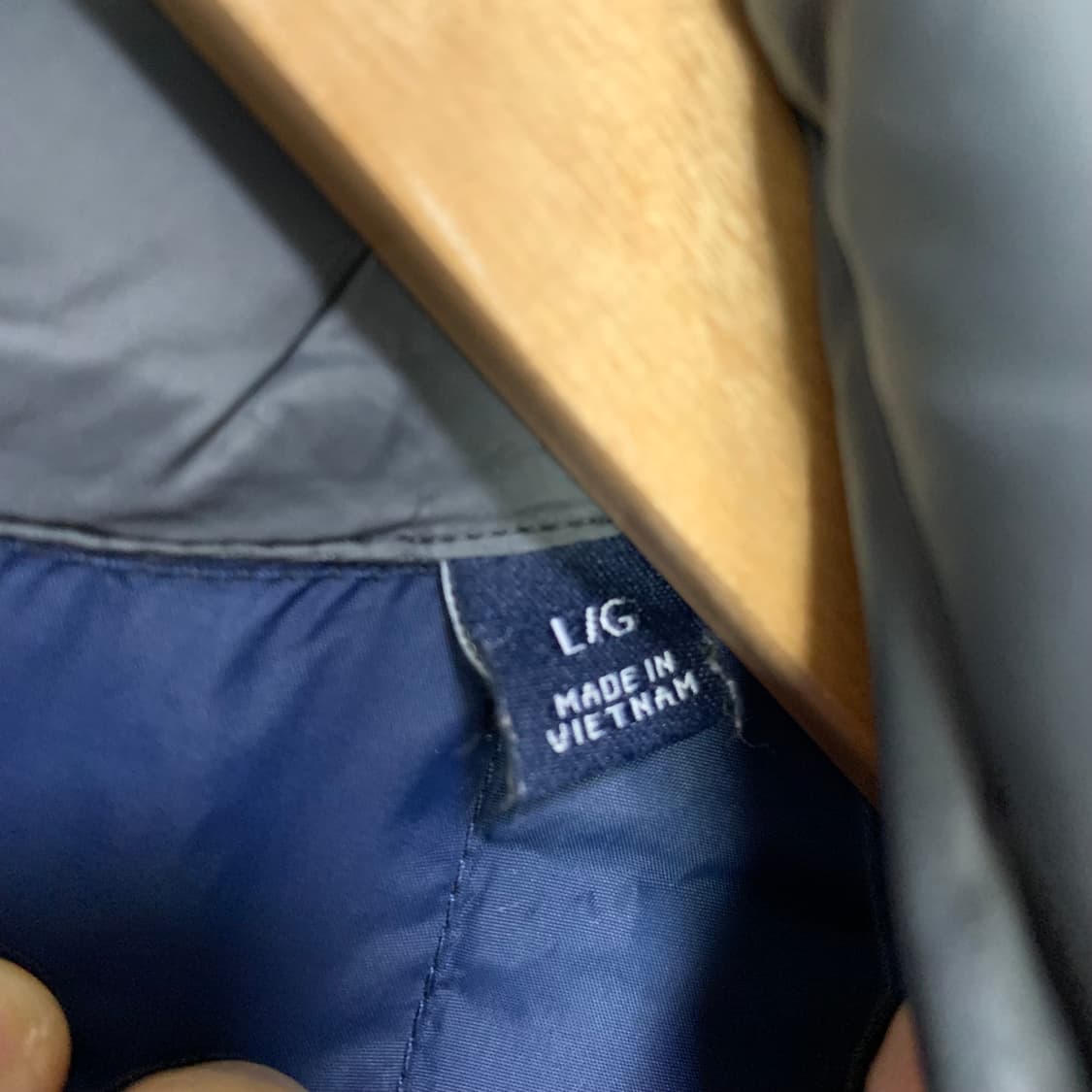 타미힐피거 경량 패딩 점퍼 차콜 그레이 빈티지 L 사이즈 상품이미지7