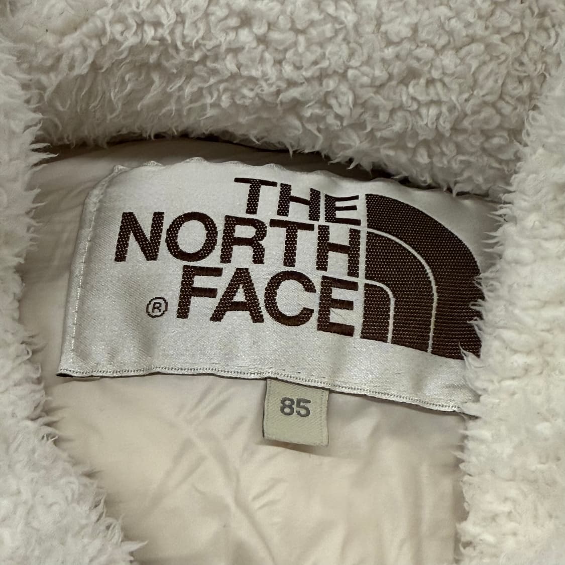 노스페이스 양털 후리스 화이트 패딩 조끼 85 상품이미지4