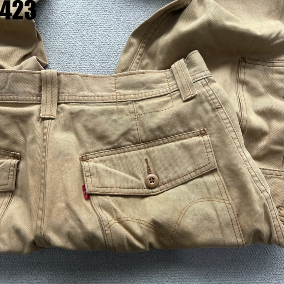 리바이스 카고 면바지 베이지 팬츠 34 상품이미지3