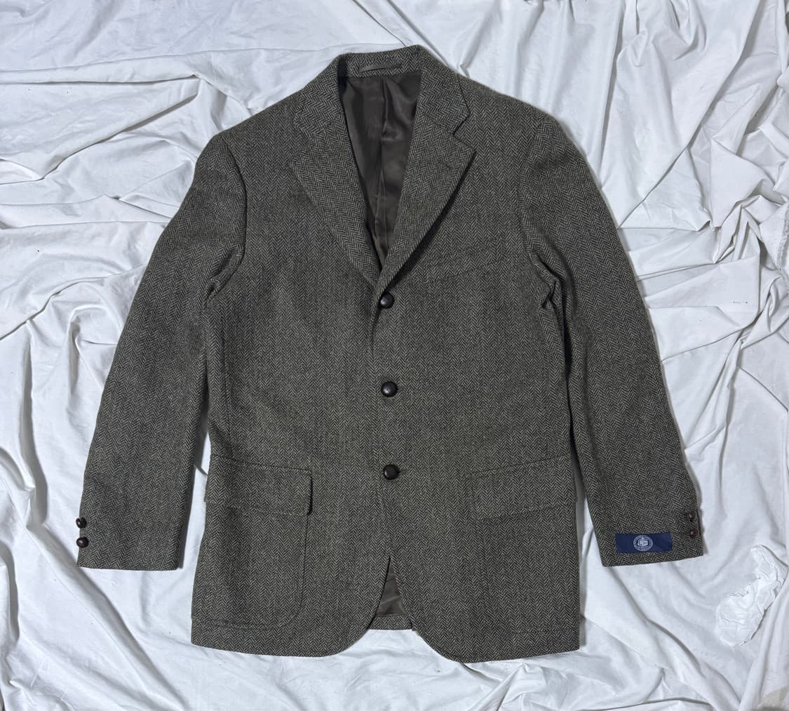 제이프레스 알파카 모헤어 헤링본 트위드 자켓 상품이미지1