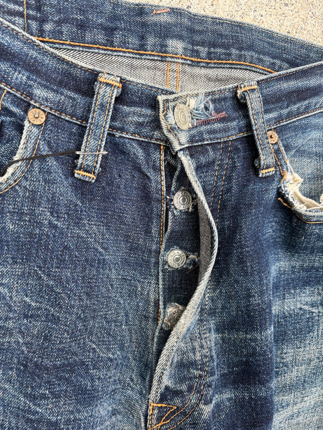 드님 by 웨어하우스 셀비지 데님 팬츠 상품이미지5