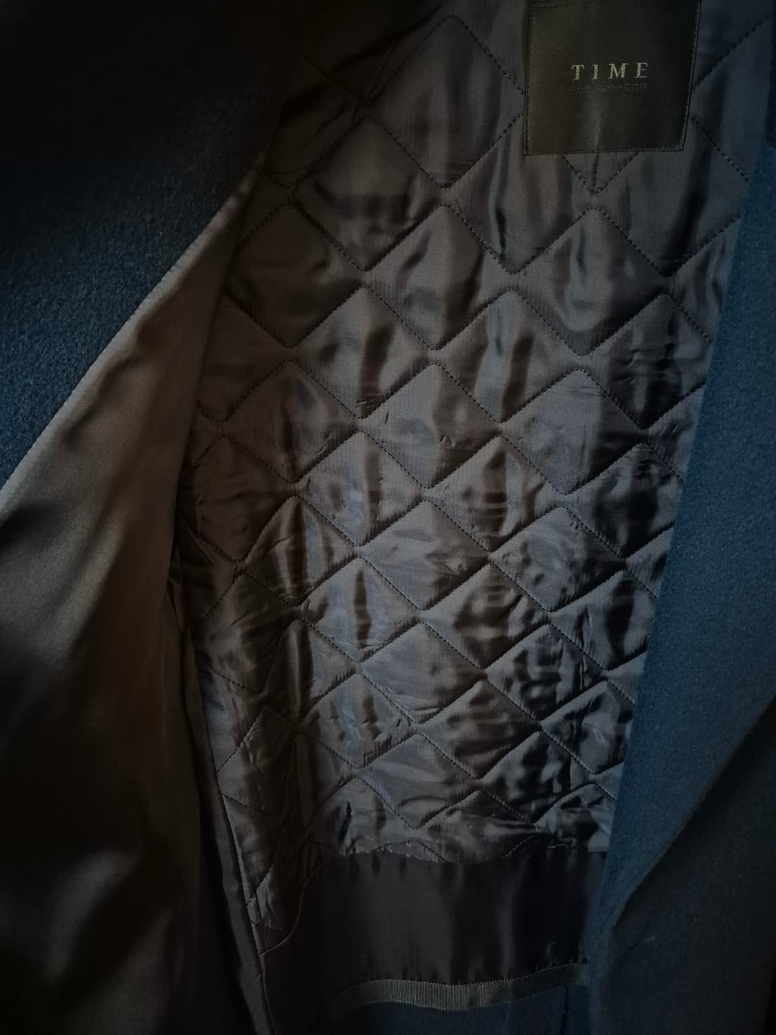 타임옴므 캐시미어 싱글코트 105 블루 상품이미지4