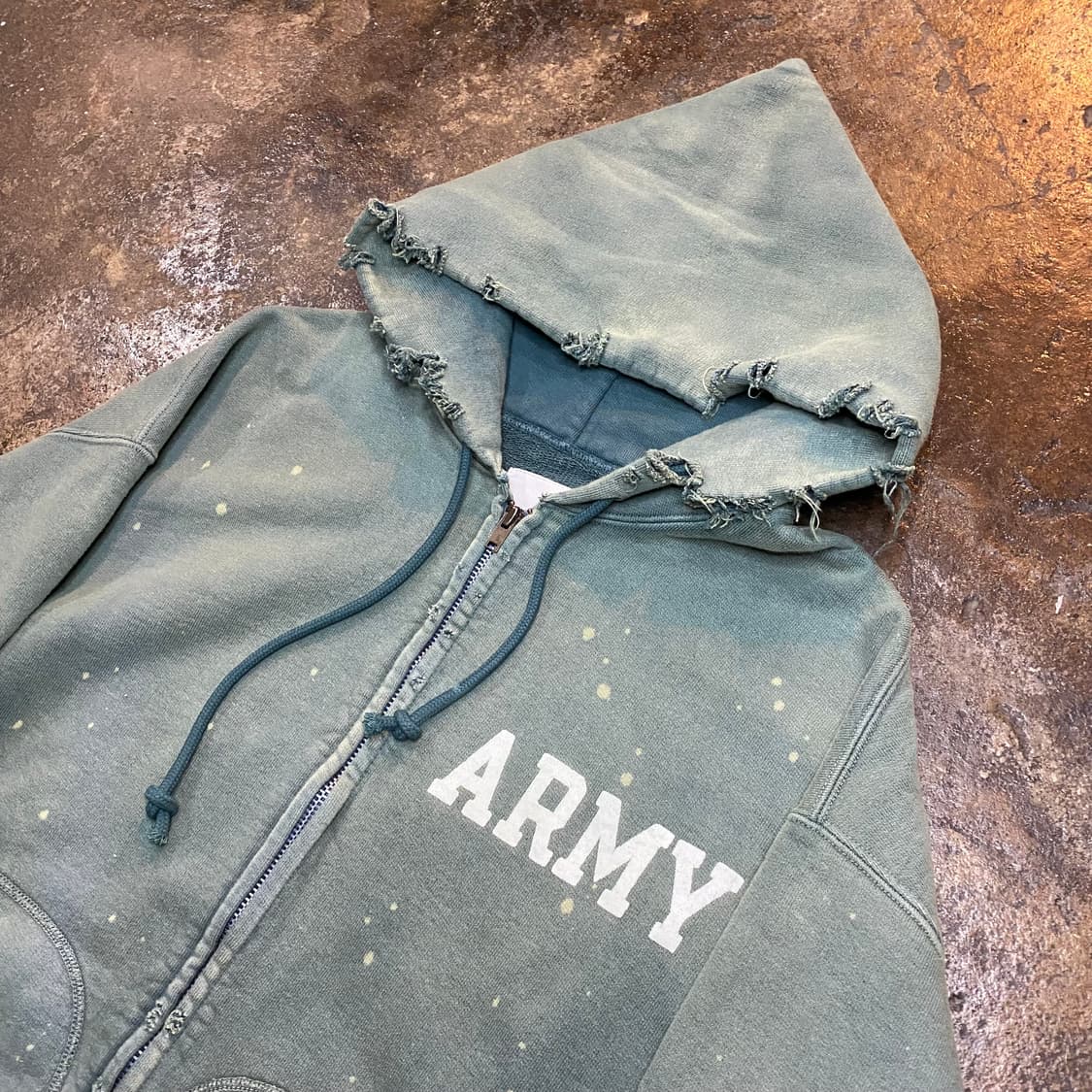 (S) bowwow 에이징 데미지 후드 집업 상품이미지2