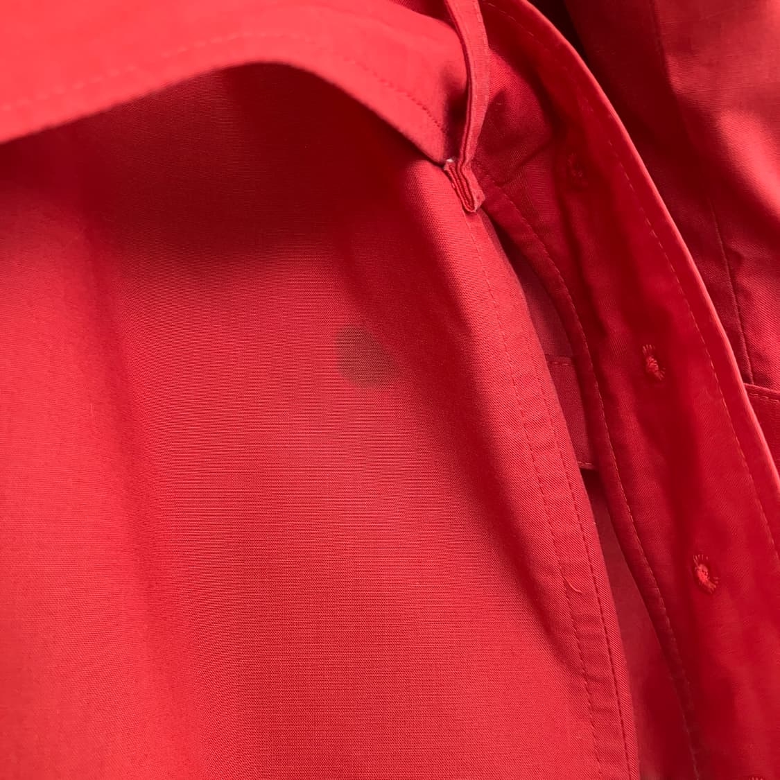 버버리 레드 트렌치 코트 상품이미지8