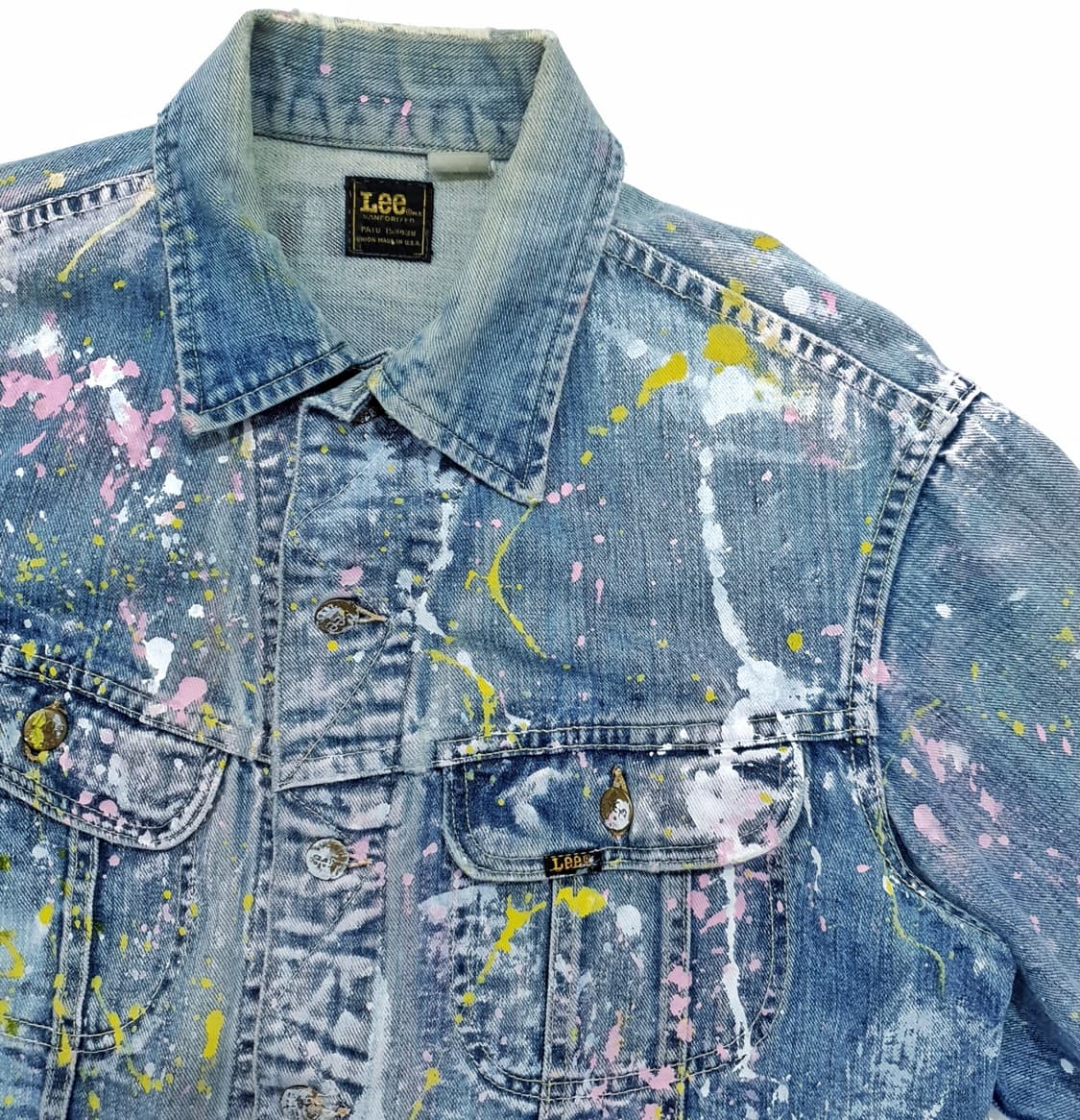 lee 70s 데님 트러커 자켓 페인팅 커스텀 100~105 상품이미지3