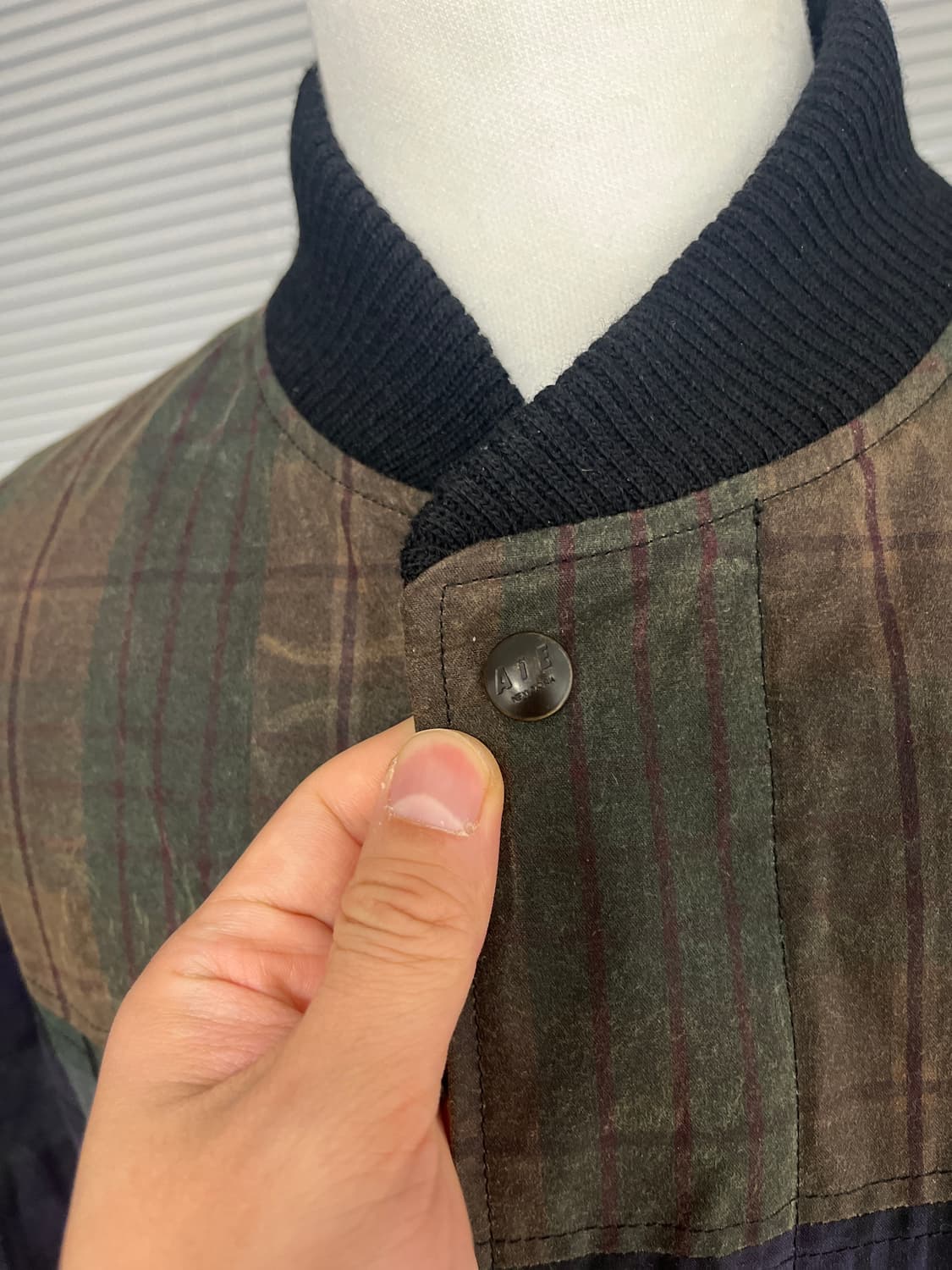 AIE CPS 왁스드 타탄체크 자켓 M 상품이미지2