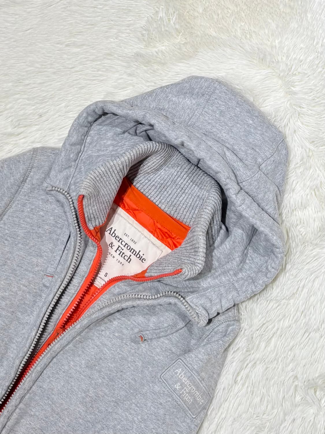 아베크롬비 그레이 헤비스웻 후드집업 상품이미지7