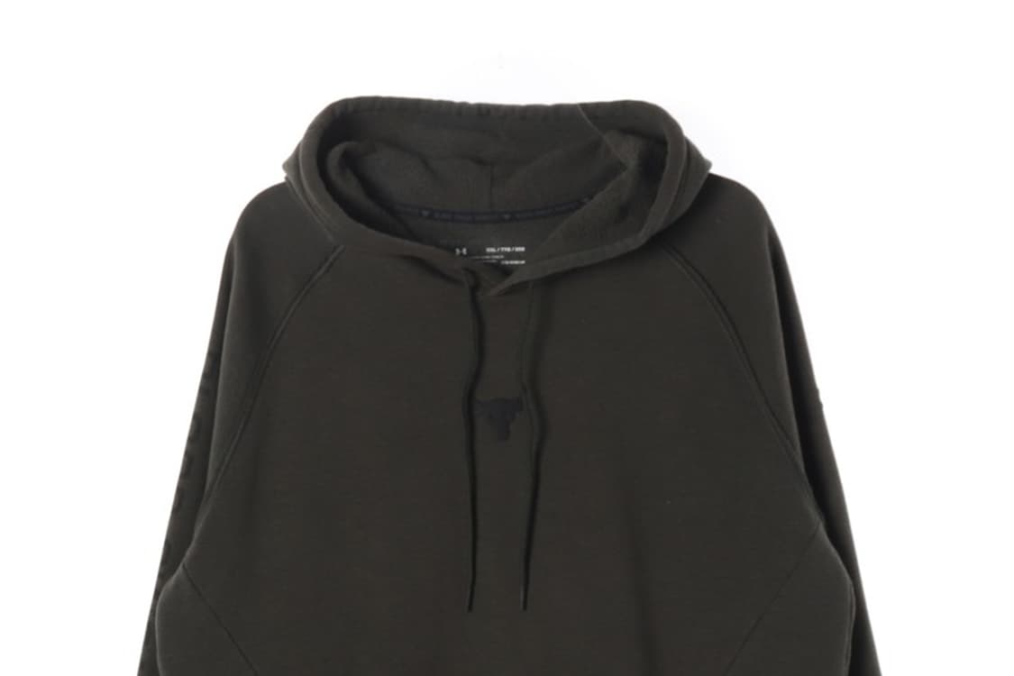 언더아머 프로젝트 락 콜드기어 기모 후드티 카키 XXL 상품이미지3