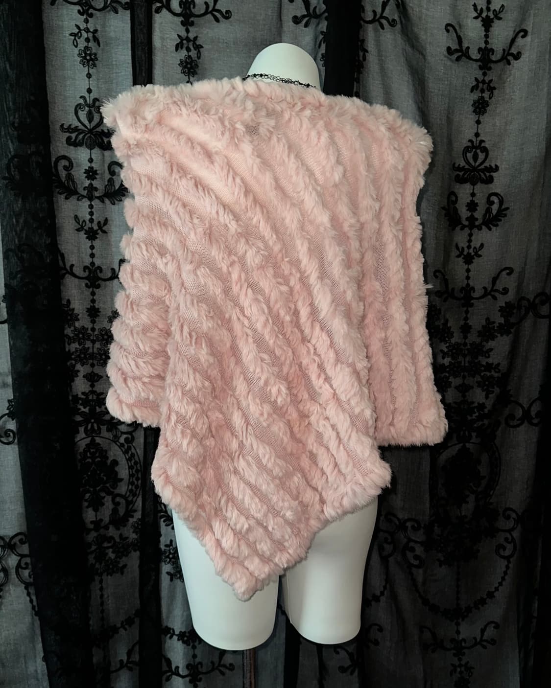 Baby Pink Rabbit Fur Cloak 상품이미지3
