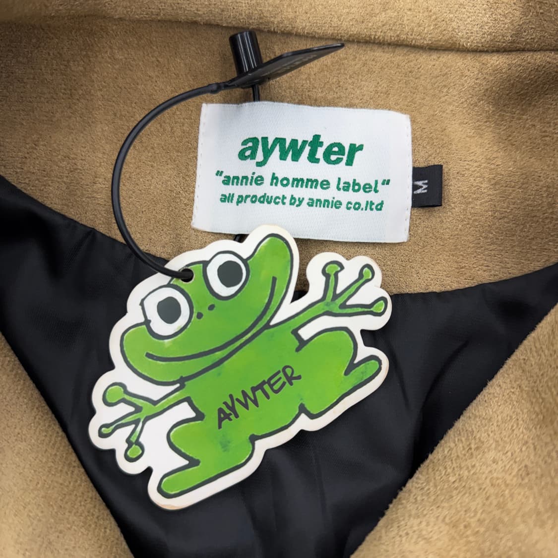 *새상품* 스웨이드 브라운 배색 레이싱 자켓 상품이미지5