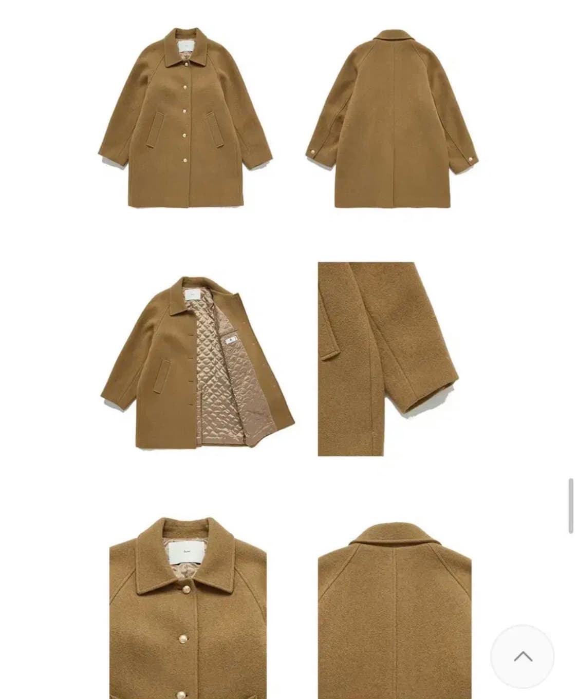 던스트 부클 하프코트 카멜 m 상품이미지4