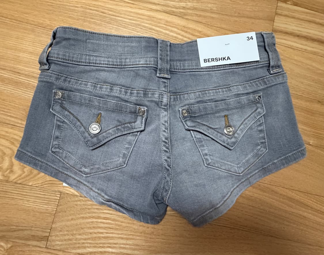 새상품 버쉬카 미니 데님 숏팬츠 반바지 상품이미지3