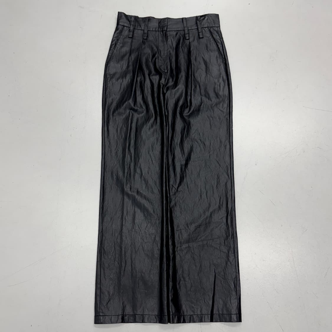 마뗑킴 레더팬츠 블랙 상품이미지2