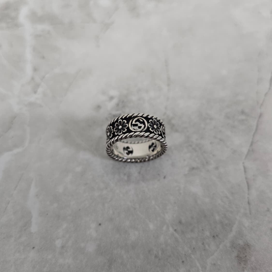 구찌 플라워 인터로킹 링 반지 12호 판매 상품이미지2