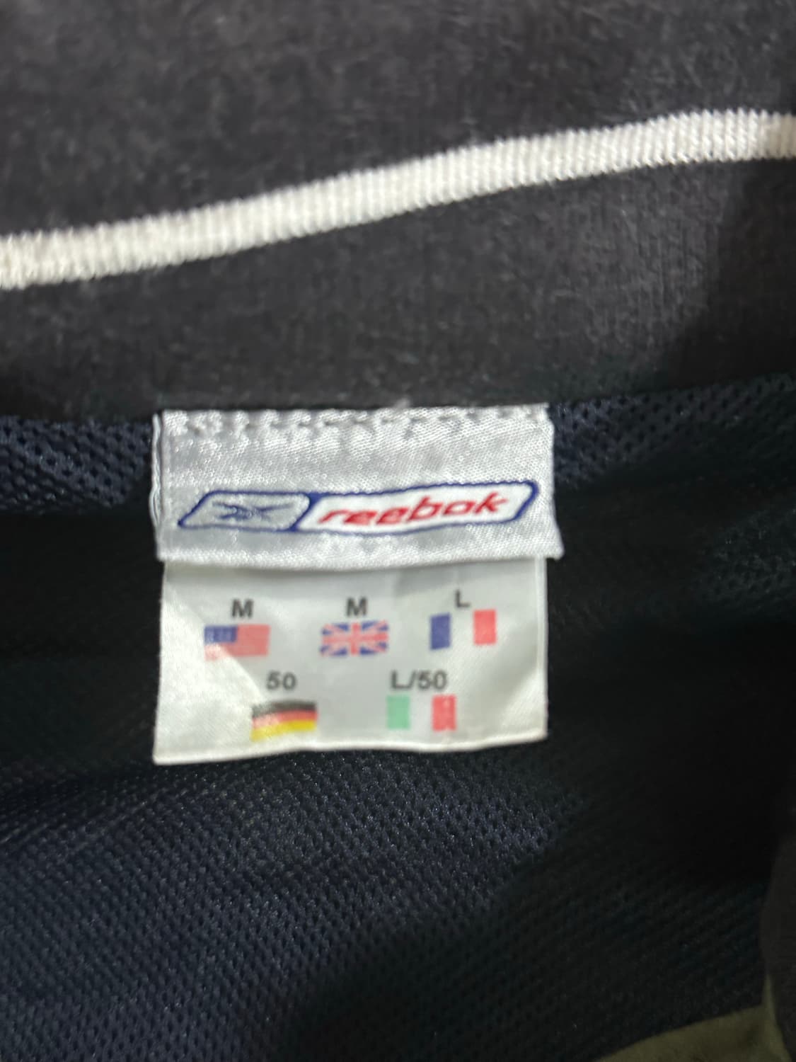 Reebok 올드스쿨 파이핑 배색 빈티지 바람막이 상품이미지6