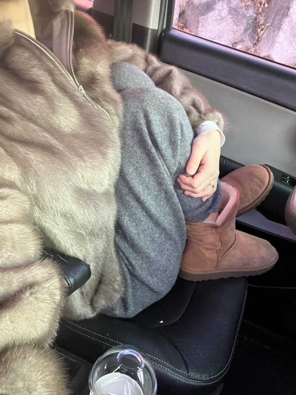 리얼 밍크 후드 집업 자켓 상품이미지3