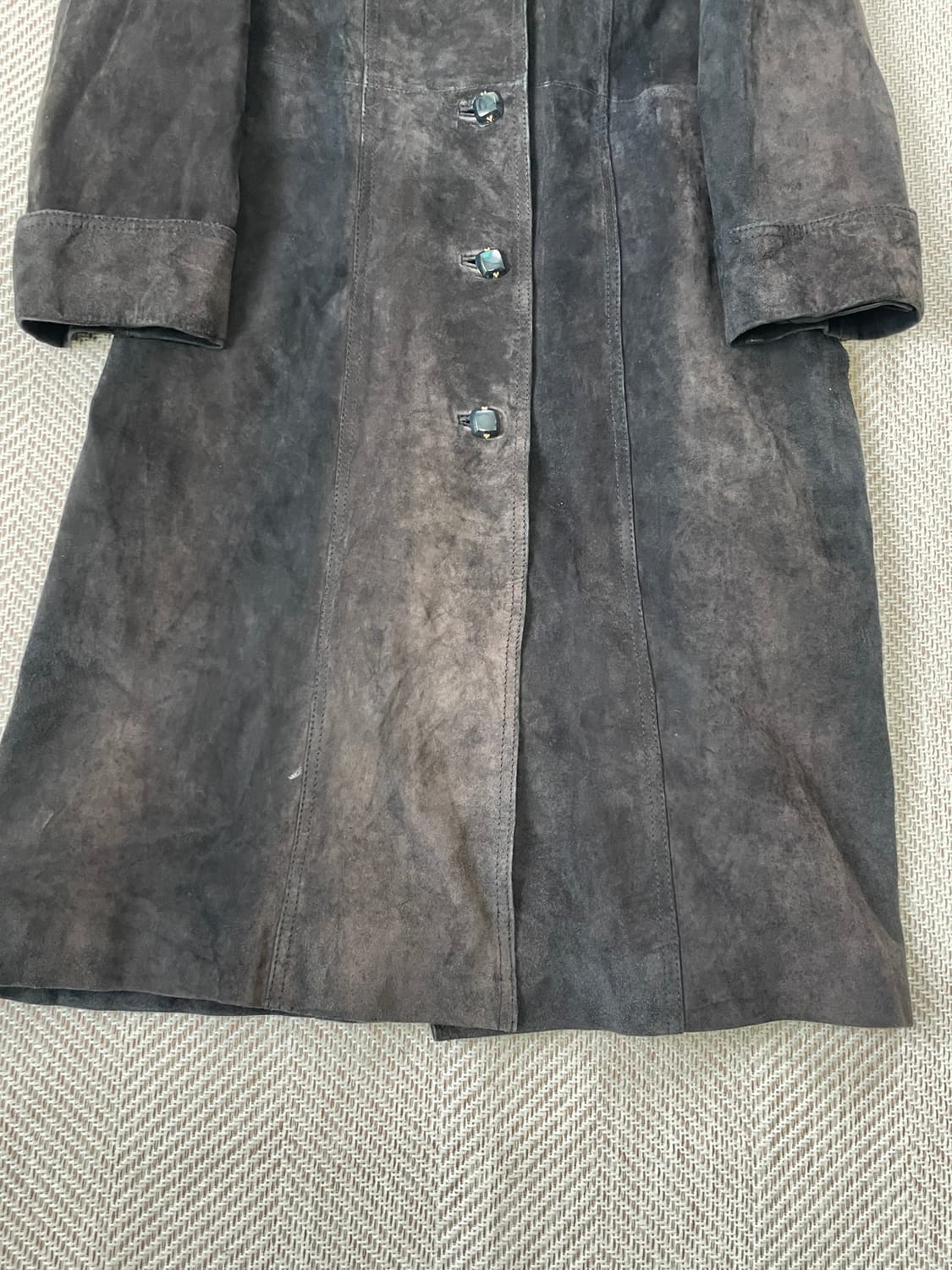 JHAJHA 테일러드 스웨이드 롱코트 J03307 상품이미지2