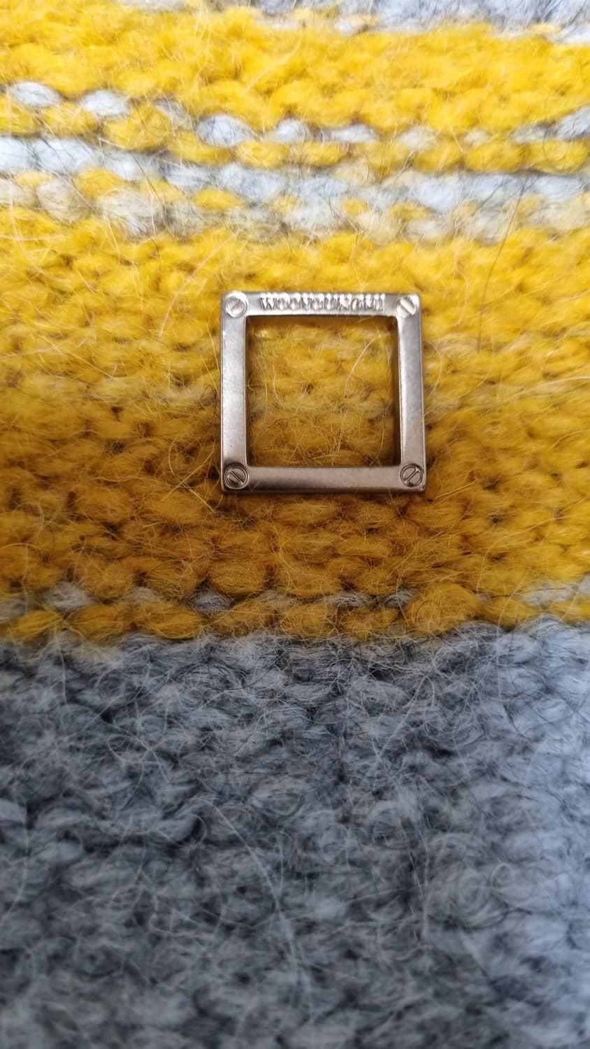 우영미 20AW 알파카 스트라이프 가디건 (옐로우/그레이) 상품이미지4