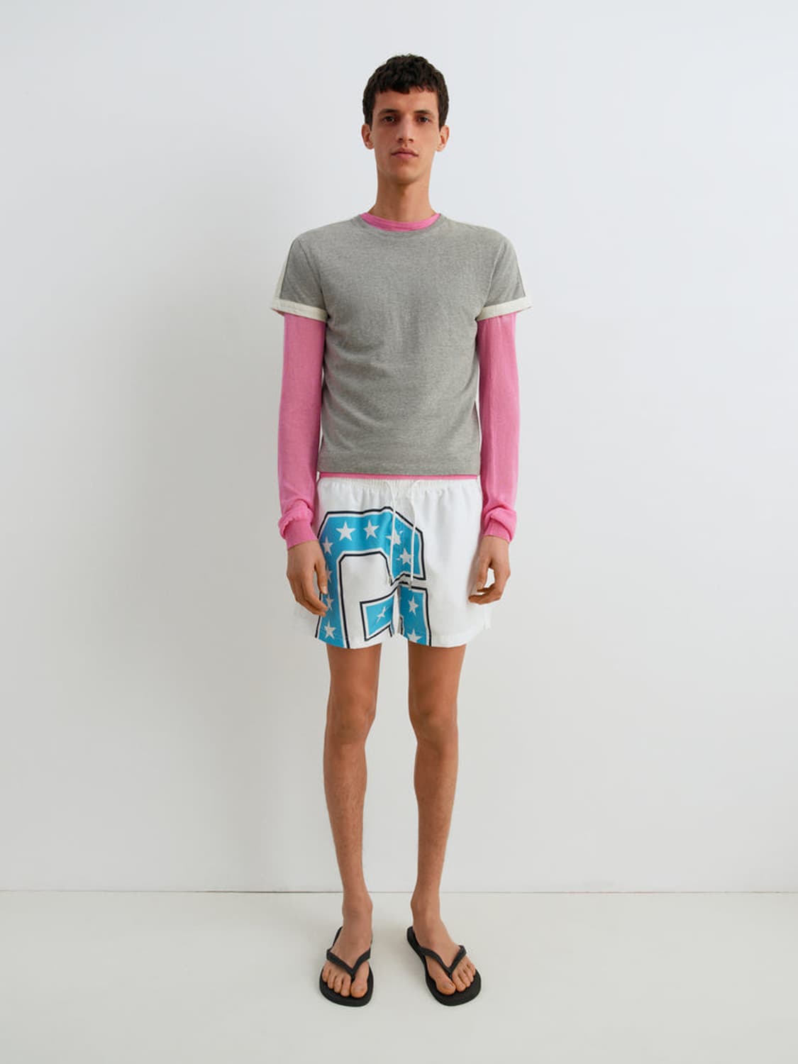 [S,M,L,XL]기마구아스 Diego 티셔츠/그레이 상품이미지4