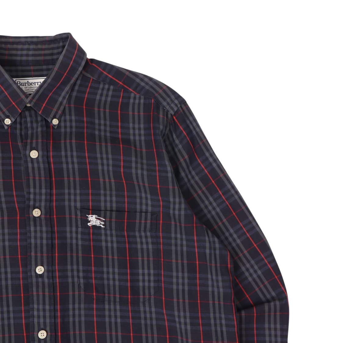 버버리 네이비 노바체크 셔츠 상품이미지3