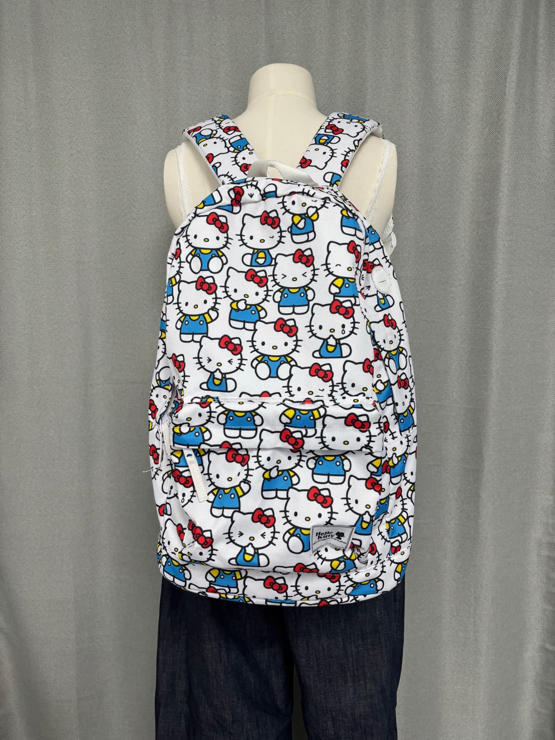 헬로키티 패턴 화이트 백팩 상품이미지8