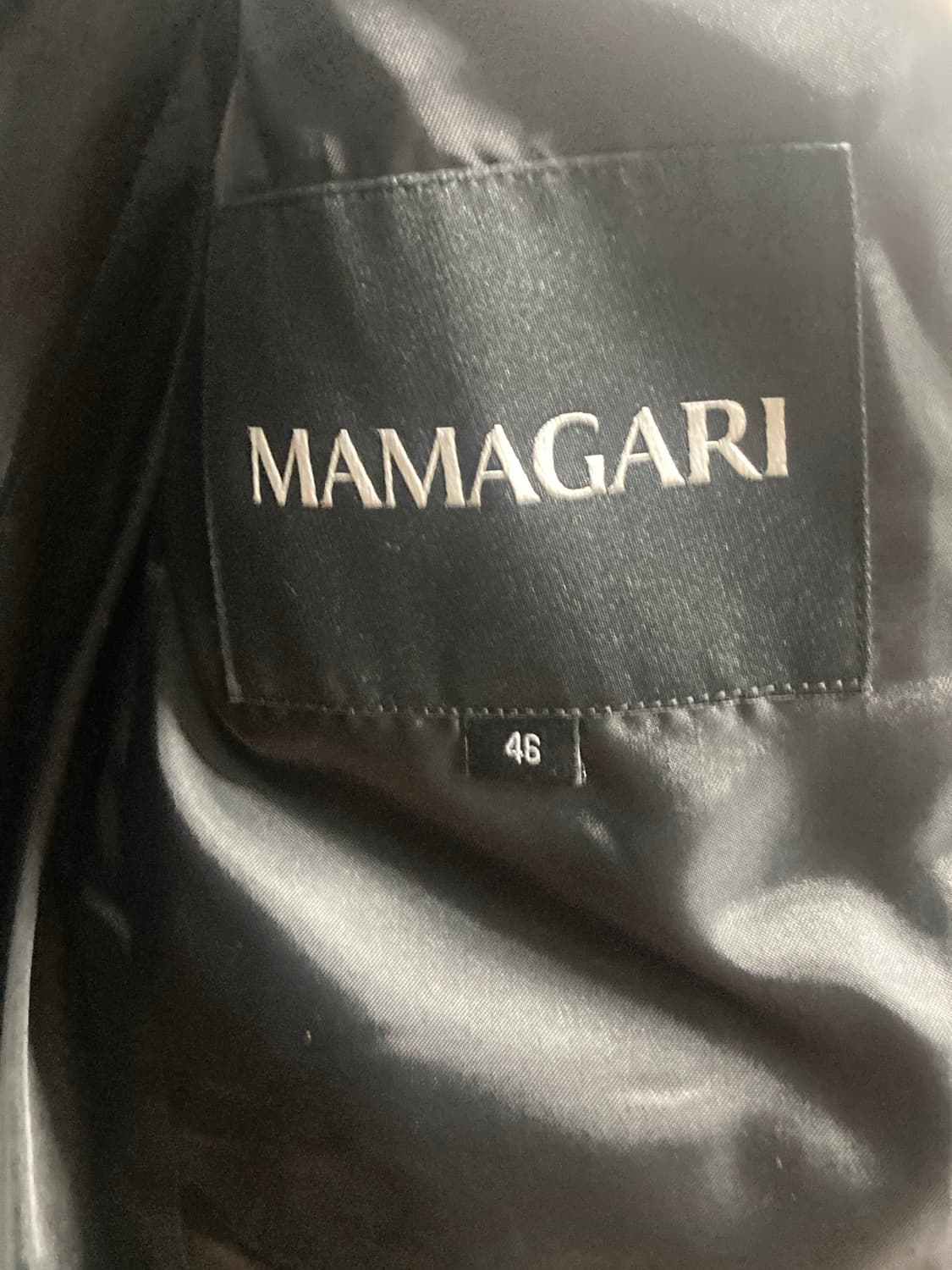 마마가리 오버사이즈 울 맥코트 블랙 46사이즈 상품이미지4