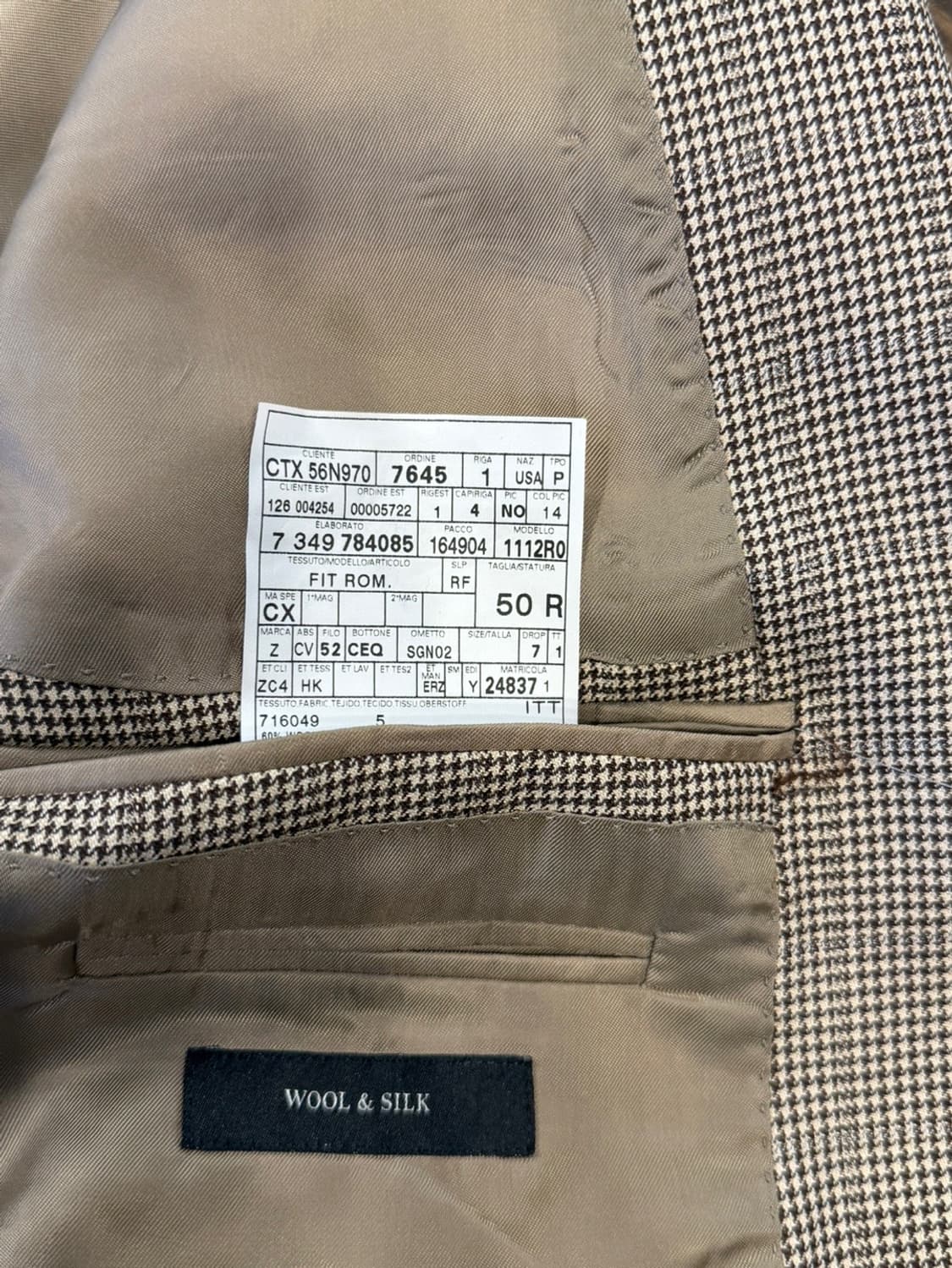 에르메네질도 제냐 울 실크 테일러드 자켓 105 상품이미지10