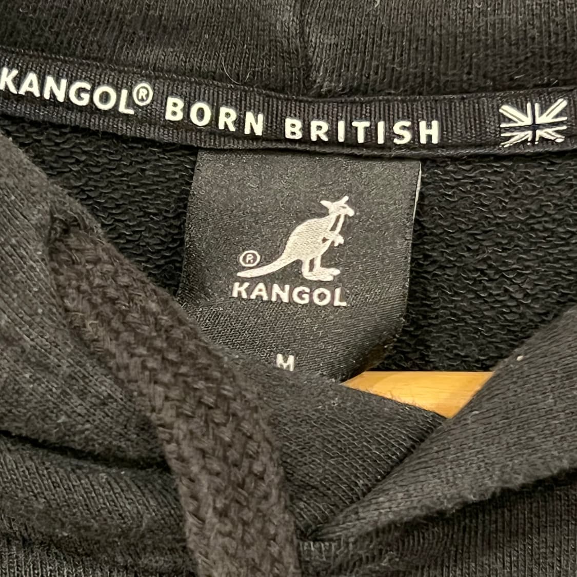 캉골 빅로고 후드티 M 블랙 상품이미지5