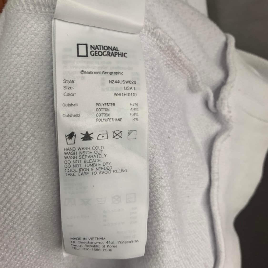 XL 내셔널지오그래픽 빅 로고 프린팅 와펜 맨투맨 상품이미지8