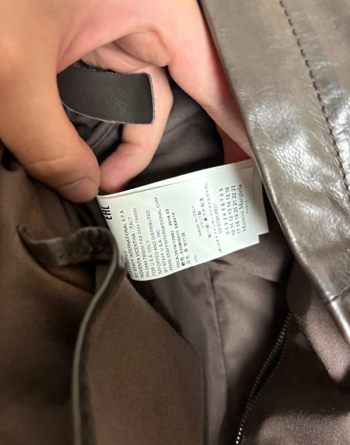 Os) 마르지엘라 보스턴 백 레더 상품이미지5