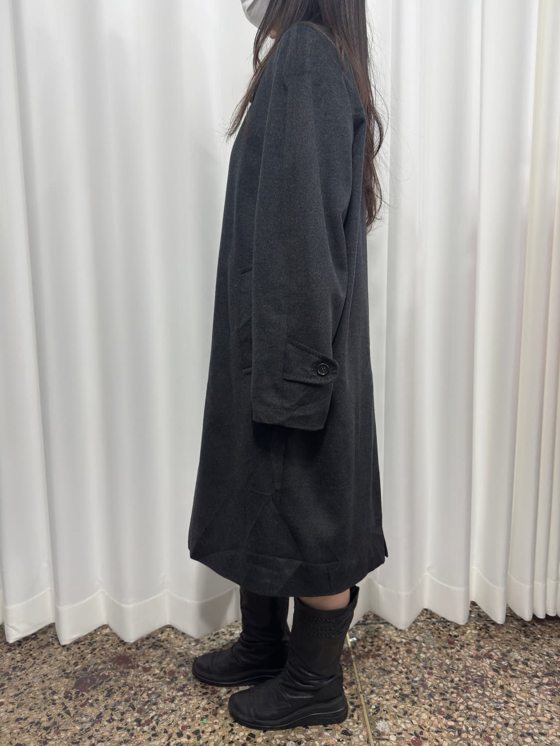 eques gray cashmere coat 상품이미지6