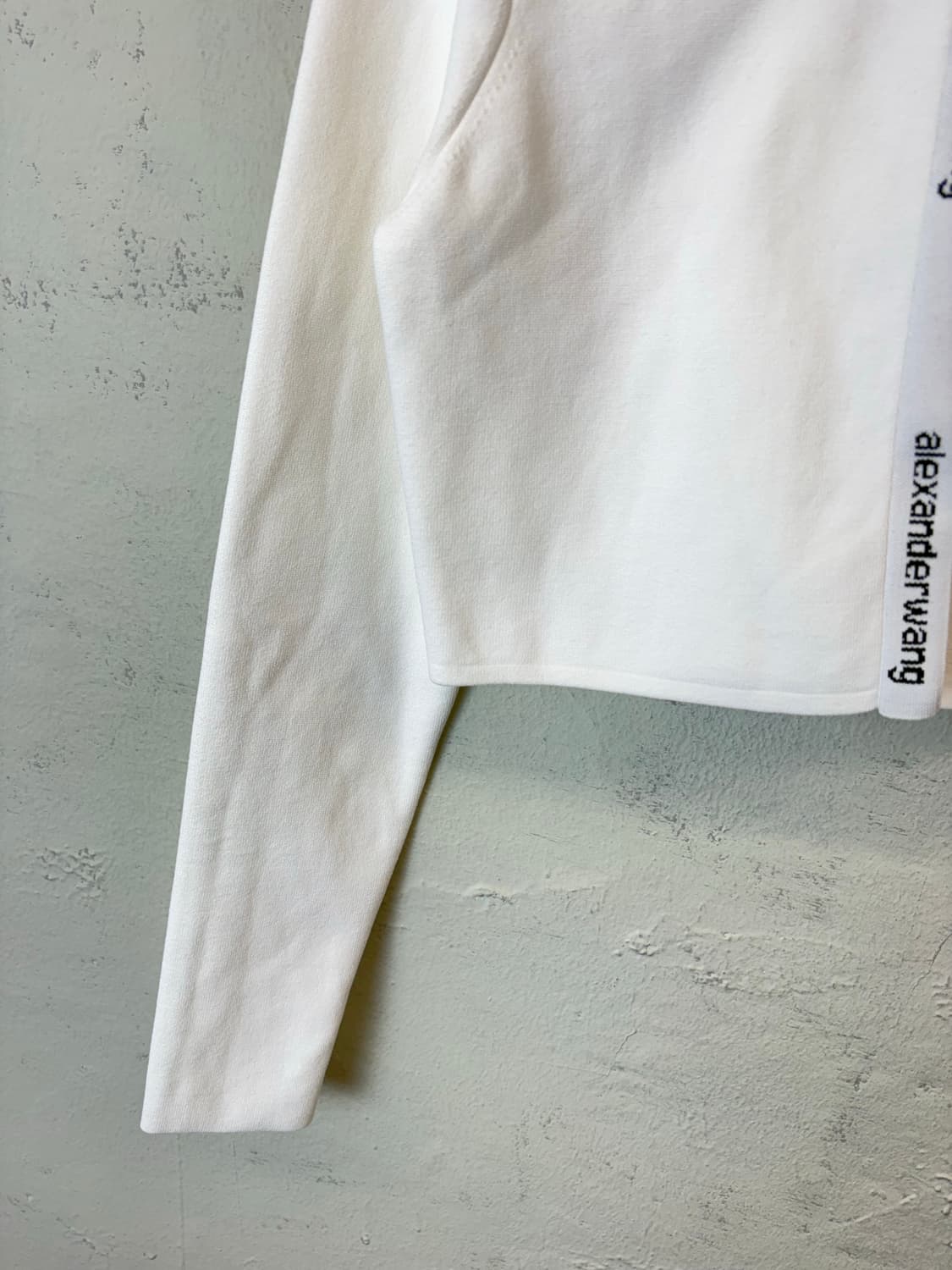 알렉산더왕 로고 크롭 니트 가디건 상품이미지7