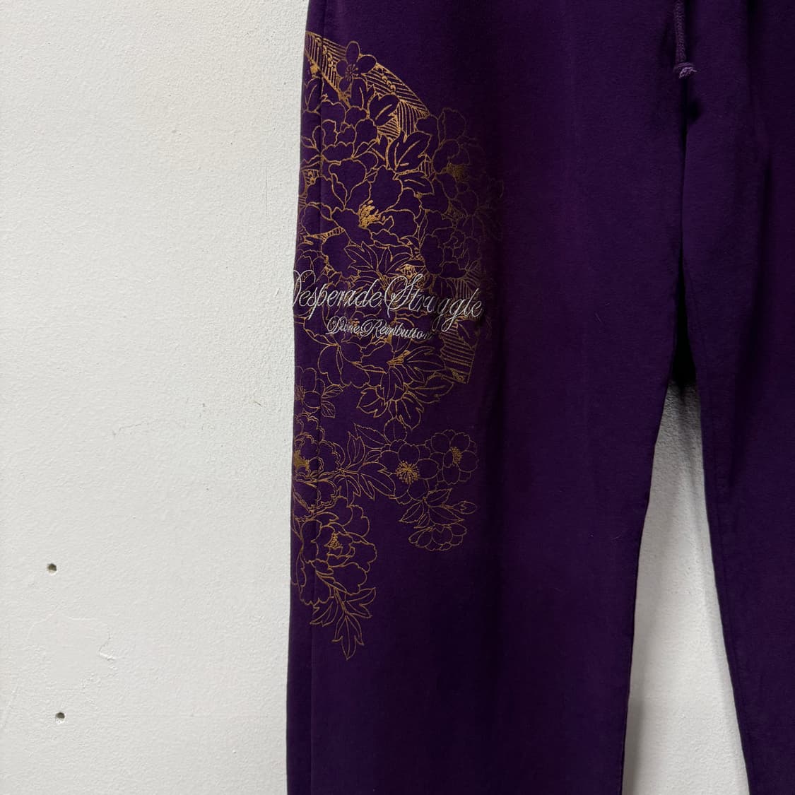 VTG 빈티지 빅사이즈 오리엔탈 프린팅 스트링 조거 팬츠 상품이미지4