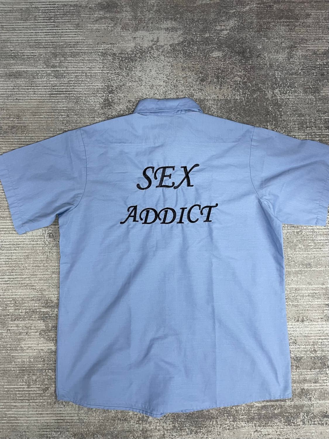 Vtg work shirt SEX ADDICT 상품이미지7
