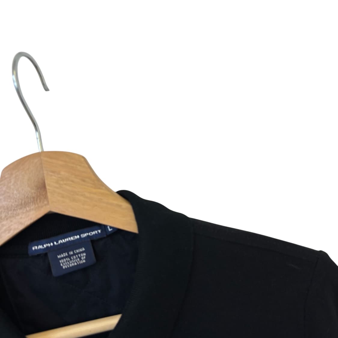 랄프로렌스포츠 자수 롱 슬리브 블랙 L  상품이미지3