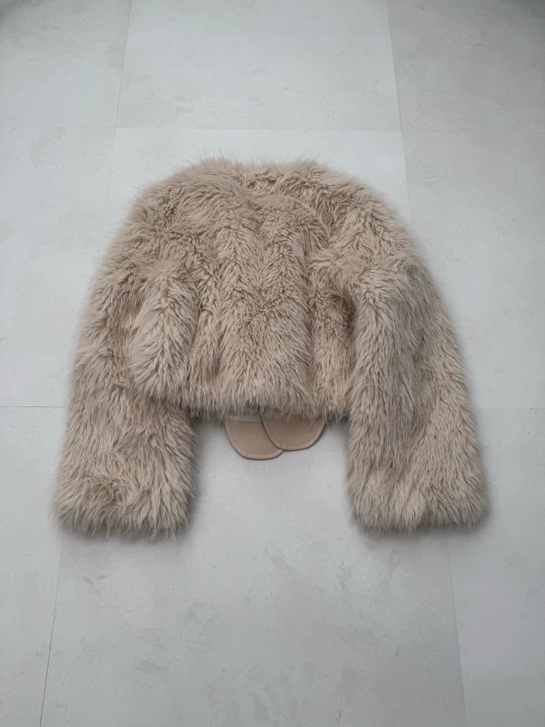 리본 디테일 퍼 자켓  상품이미지7